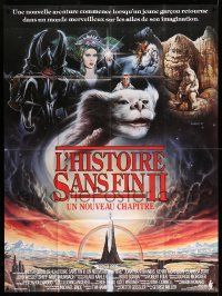3y871 NEVERENDING STORY 2 French 1p '91 George Miller sequel, different Casaro fantasy art!