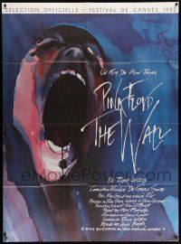 3y987 WALL French 1p '82 Pink Floyd, Roger Waters, classic rock & roll art by Gerald Scarfe!