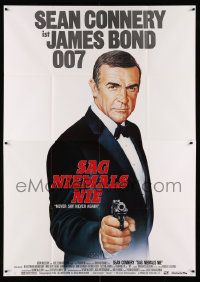 3y356 NEVER SAY NEVER AGAIN German 2p '83 art of Sean Connery as James Bond 007