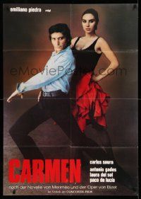 3y378 CARMEN German 33x47 '83 Spanish flamenco dancers Antonio Gades & Laura Del Sol!