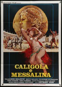 3y222 CALIGULA & MESSALINA Italian 1p '82 Caligula et Messaline, Crovato art of naked Betty Roland!