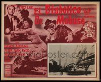 3y521 1000 EYES OF DR MABUSE Mexican LC '64 Dawn Addams, Peter van Eyck, directed by Fritz Lang!
