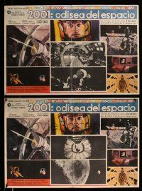 3y502 2001: A SPACE ODYSSEY 4 17x25 Mexican LCs '68 Stanley Kubrick, all the best images in border!