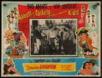 3y525 ABBOTT & COSTELLO MEET CAPTAIN KIDD Mexican LC '53 pirates Bud & Lou with Charles Laughton!