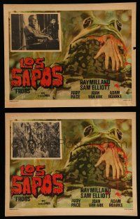 3y498 FROGS 5 Mexican LCs R70s great border image of man-eating amphibian eating human hand!