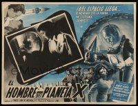 3y560 MAN FROM PLANET X Mexican LC '51 Edgar Ulmer, incredible art of the alien & Margaret Field!