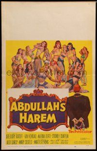 3y067 ABDULLAH'S HAREM WC '56 English sex in Egypt, art of 13 super sexy harem girls by Barton!