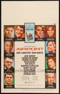 3y069 AIRPORT WC '70 Burt Lancaster, Dean Martin, Jacqueline Bisset, Jean Seberg