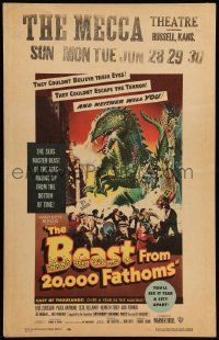 3y075 BEAST FROM 20,000 FATHOMS WC '53 Ray Bradbury tale of the sea's master beast of the ages!