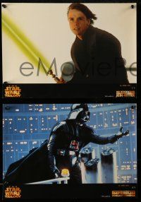 3y336 STAR WARS TRILOGY set of 4 German LCs '97 Empire Strikes Back, Return of the Jedi!
