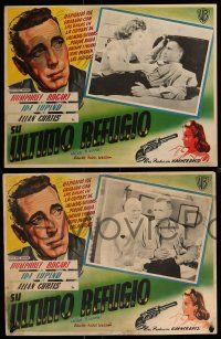 3y482 HIGH SIERRA 8 Mexican LCs R40s Humphrey Bogart as Mad Dog Earle, film noir classic!