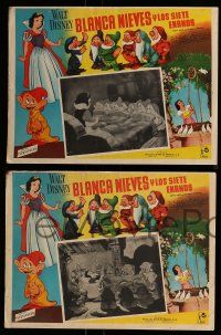 3y514 SNOW WHITE & THE SEVEN DWARFS 3 Mexican LCs R60s Walt Disney animated cartoon fantasy classic
