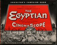 3y016 EGYPTIAN pressbook '54 cool artwork of Jean Simmons, Victor Mature & Gene Tierney!