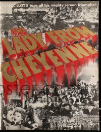3y026 LADY FROM CHEYENNE pressbook '41 Loretta Young, Robert Preston, Edward Arnold