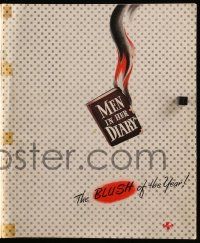 3y030 MEN IN HER DIARY pressbook '45 Peggy Ryan, Jon Hall, Louise Allbritton, BLUSH of the year!