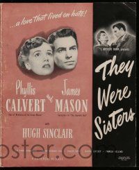 3y041 THEY WERE SISTERS pressbook '46 James Mason, Phyllis Calvert, English romance!