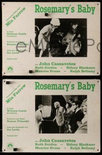 3y062 ROSEMARY'S BABY 4 Swiss LCs '68 Roman Polanski, Mia Farrow, cool totally different image!