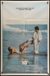 3z005 '10' int'l 1sh '79 Blake Edwards, great image of Dudley Moore & sexy Bo Derek on the beach!