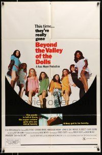 3z082 BEYOND THE VALLEY OF THE DOLLS 1sh '70 Russ Meyer's girls who are old at twenty!