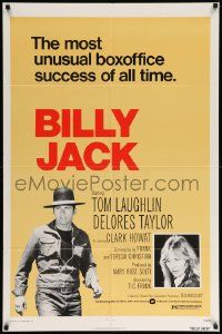 3z093 BILLY JACK 1sh R73 Tom Laughlin, Taylor, most unusual boxoffice success ever!