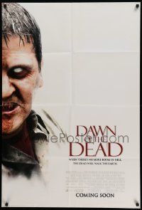 3z207 DAWN OF THE DEAD int'l advance DS 1sh '04 when there's no more room in Hell, dead walk Earth