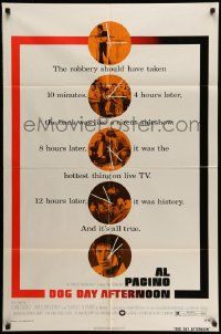 3z224 DOG DAY AFTERNOON unmarked style A 1sh '75 Al Pacino, Sidney Lumet bank robbery crime classic