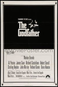3z334 GODFATHER int'l 1sh '72 Francis Ford Coppola crime classic, great art by S. Neil Fujita!