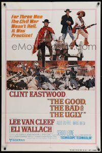 3z342 GOOD, THE BAD & THE UGLY int'l 1sh R80 Clint Eastwood, Lee Van Cleef, Leone classic!