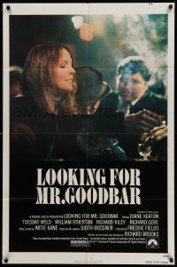 3z507 LOOKING FOR MR. GOODBAR 1sh '77 close up of Diane Keaton, directed by Richard Brooks!