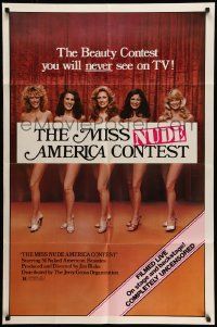 3z561 MISS NUDE AMERICA 1sh R80 nude beauty pageant documentary, Miss Nude America Contest
