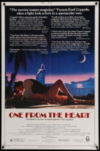 3z641 ONE FROM THE HEART 1sh '82 Francis Ford Coppola, Raul Julia, Nastassja Kinski!