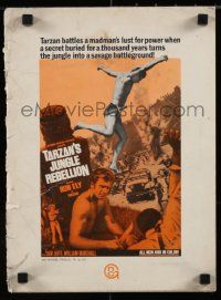 3z868 TARZAN'S JUNGLE REBELLION int'l 1sh '70 Ron Ely battles a madman's lust for power!
