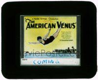 4a012 AMERICAN VENUS style A glass slide '26 Esther Ralston diving during Miss America pageant!