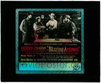 4a025 BLAZING ARROWS glass slide '22 Lester Cuneo, a nerve tingling drama of life in the primitive!