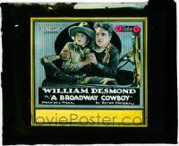 4a035 BROADWAY COWBOY glass slide '20 William Desmond The Romantic Hero, The Magnetic Athlete!