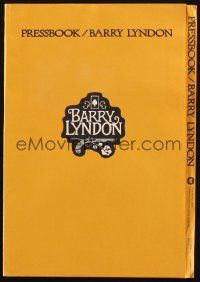 4a499 BARRY LYNDON pressbook '75 Stanley Kubrick, Ryan O'Neal, historical romantic war melodrama!