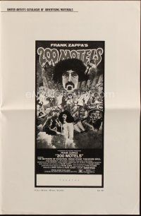 4a473 200 MOTELS pressbook '71 directed by Frank Zappa, rock 'n' roll, wild artwork!