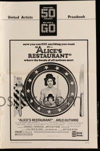 4a482 ALICE'S RESTAURANT pressbook '69 Arlo Guthrie, musical comedy directed by Arthur Penn!
