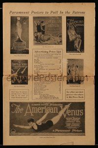 4a487 AMERICAN VENUS pressbook '26 images of impossible-to-find Louise Brooks posters!