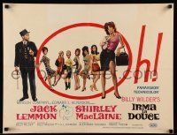 4b267 IRMA LA DOUCE Belgian '63 Billy Wilder, great art of Shirley MacLaine & Jack Lemmon!