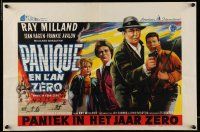 4b281 PANIC IN YEAR ZERO Belgian '62 Ray Milland, Hagen, Frankie Avalon, orgy of looting & lust!