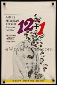 4b301 TWELVE CHAIRS Belgian '69 Sharon Tate, Orson Welles, Vittorio De Sica!