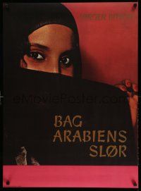 4b039 BAG ARABIENS SLOR Danish '60s great image of veiled woman with red nails and sexy eyes!