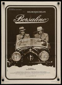 4b168 BORSALINO French 15x21 '70 Belmondo & Alain Delon in Lorraine-Dietrich, by Jacques Deray!