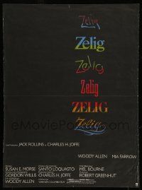 4b191 ZELIG French 15x21 '83 Mia Farrow, John Buckwalter, wacky Woody Allen directed mockumentary!