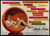 4b529 BLONDE FROM PEKING German '67 directed by Nicolas Gessner, sexy Mireille Darc!