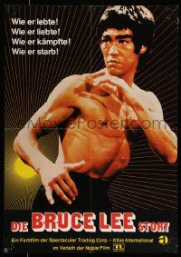 4b533 BRUCE LEE THE DRAGON STORY German '75 cool kung fu martial arts image of the star!