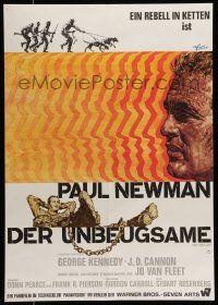 4b537 COOL HAND LUKE German '67 great different art of Paul Newman by Rolf Goetze!