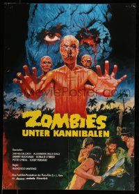 4b543 DOCTOR BUTCHER M.D. German '81 Marino Girolami's Zombi Holocaust, wild different horror art!