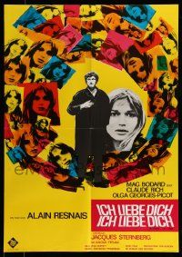 4b564 JE T'AIME JE T'AIME German '68 Alain Resnais, cool different art and images of Rich & Picot!